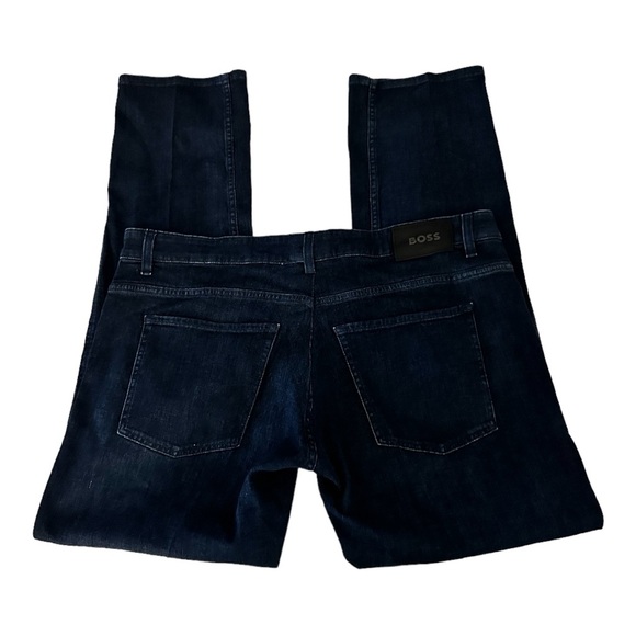 Hugo Boss Delaware Slim-Fit Jeans Dark Blue Men’s Size 40/32 - Picture 6 of 10